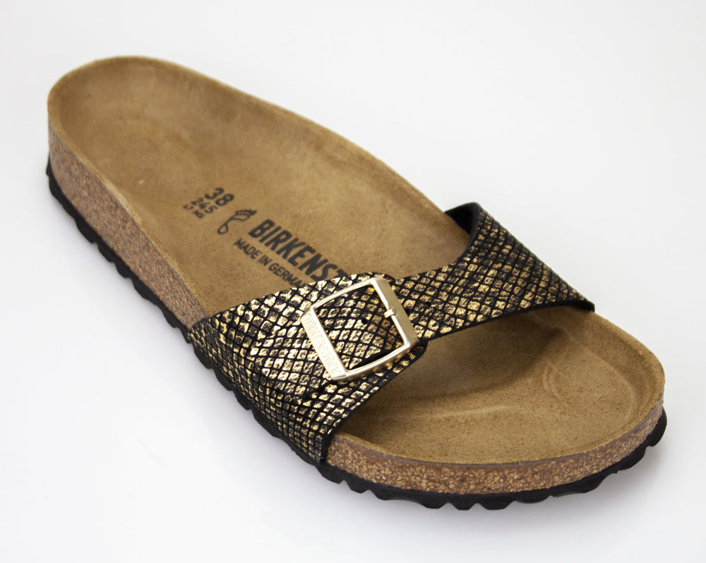 Madrid MF Shiny Python Black, 1018456 de la marque Birkenstock - 2