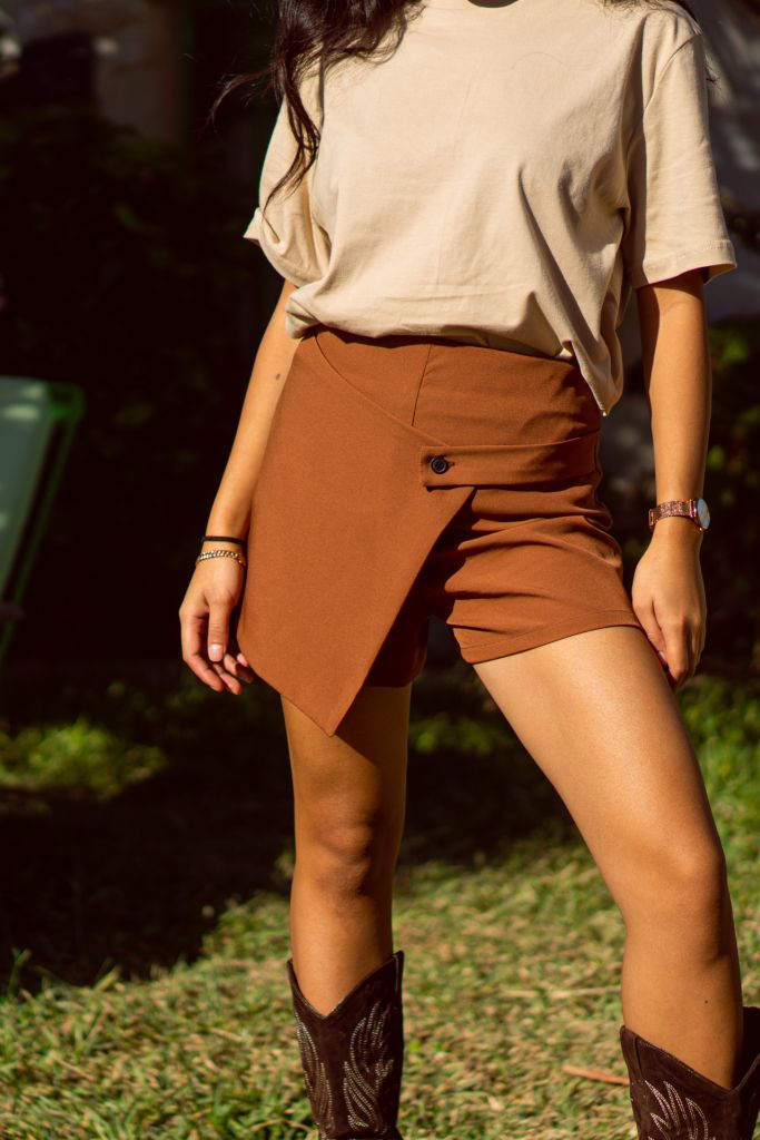 Moudda Guya Gang - Wrap Skirt/Short Terracotta - 2