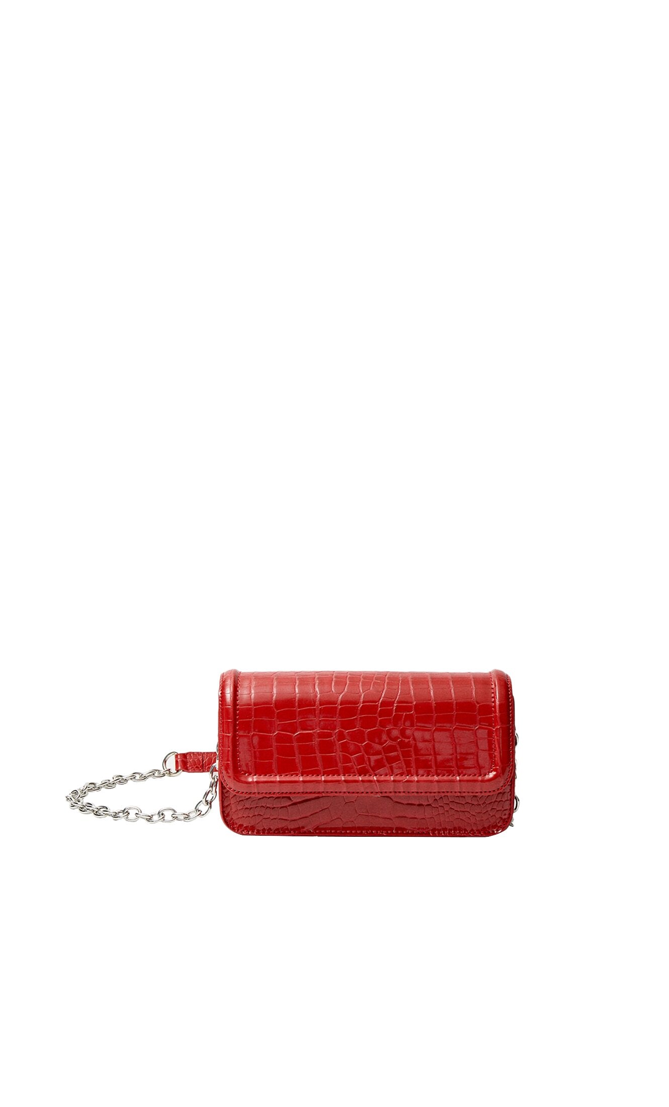 Sac stradivarius best sale rouge croco