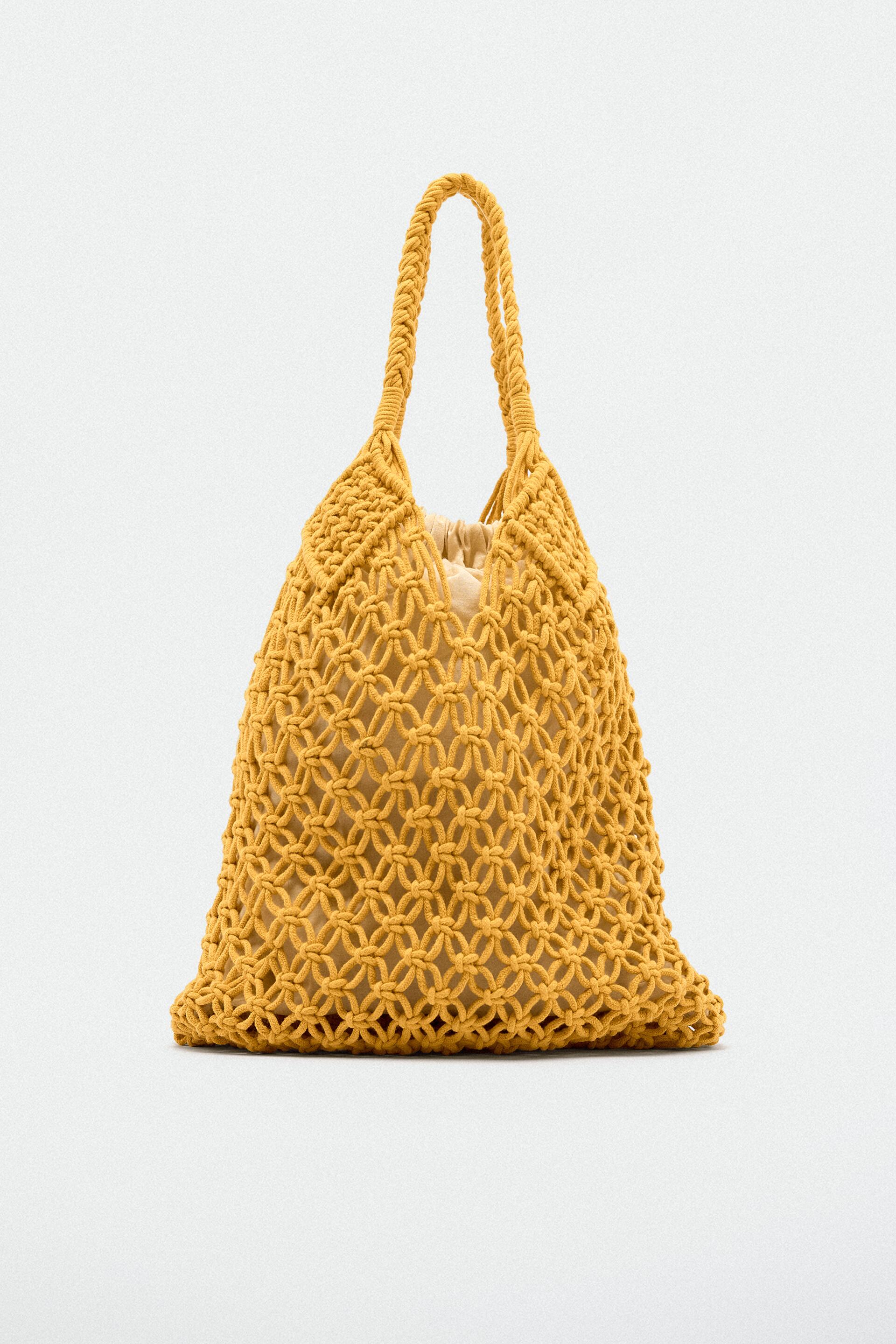 Sac a clearance main jaune zara