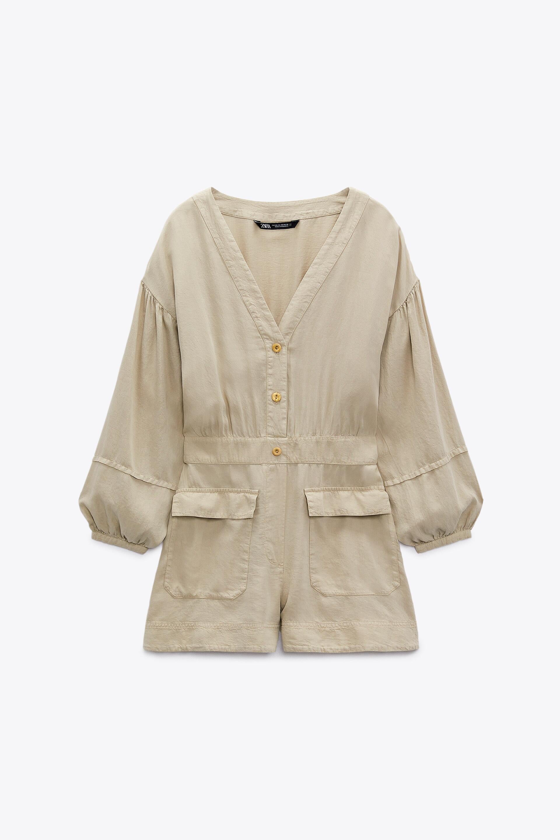 Robe beige fashion zara